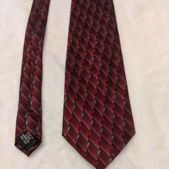 Accessories Mens Dockers Red Tie Treated With Dupont Teflon Fabric